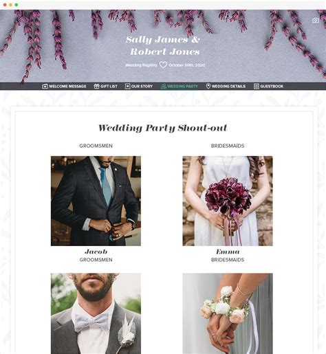 wedding registry website